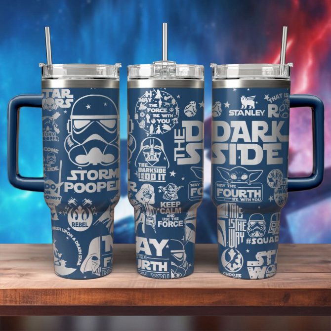 Star Wars Movies Custom Stanley Quencher 40oz Stainless Steel Tumbler With Handle
