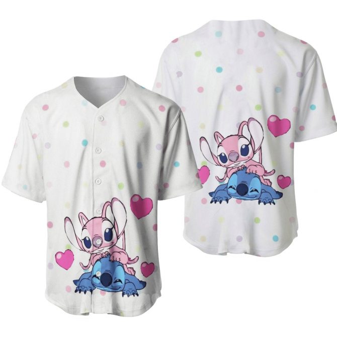 Adorable Cartoon Character Baseball Jersey - Cute Heart Design, Unisex Shirt