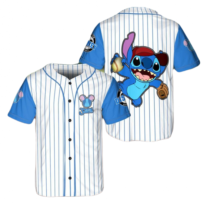 Stitch Baseball Jersey - Fun Disney Sportswear For Kids & Adults