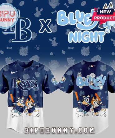 2025 Tampa Bay Rays Bluey Night Baseball Jersey Limited Edition