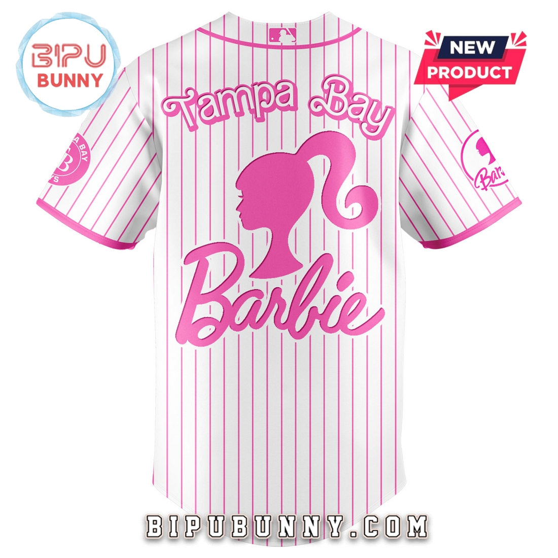 Tampa Bay Rays MLB x Barbie Night Game Baseball Jersey - Image 3