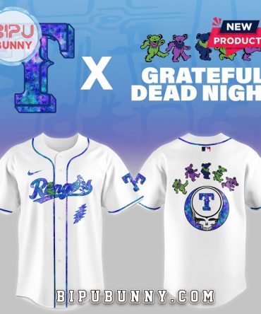 Texas Rangers 2025 Grateful Dead Night Baseball Jersey
