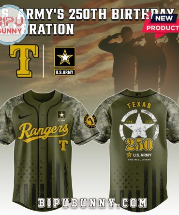 Texas Rangers MLB x 250 U.S. Army Baseball Jersey