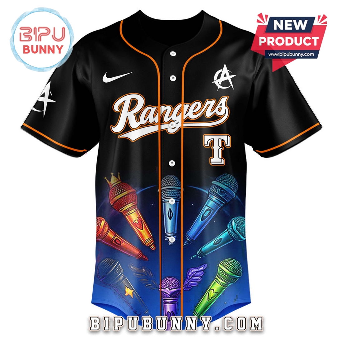 Texas Rangers MLB x ATEEZ 2025 World Tour Baseball Jersey - Image 2