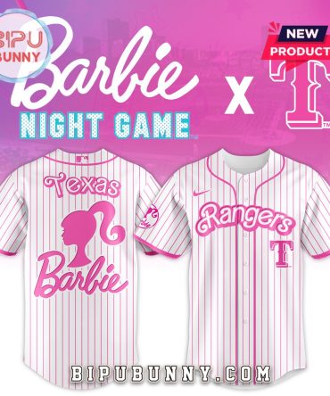 Texas Rangers MLB x Barbie Night Game Baseball Jersey