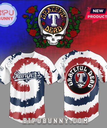 Texas Rangers MLB x Grateful Dead Baseball Jersey