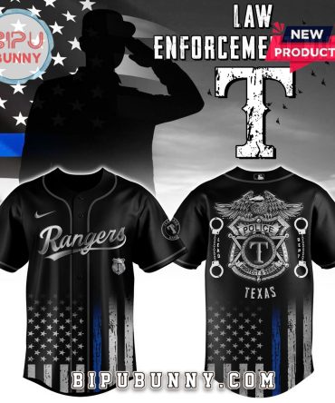 Texas Rangers MLB x Law Enforcement Night Baseball Jersey