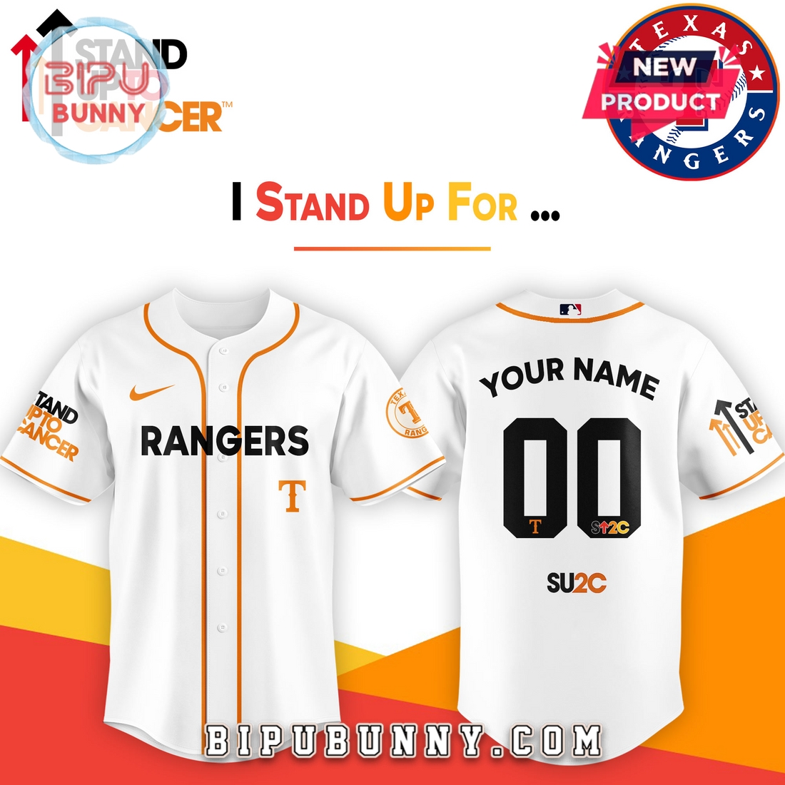 Texas Rangers x Stand Up To Cancer 2025 Baseball Jersey