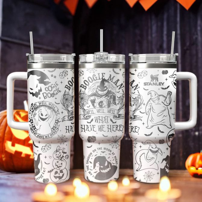 The Nightmare Before Christmas Movies Custom Stanley Quencher 40oz Stainless Steel Tumbler With Handle