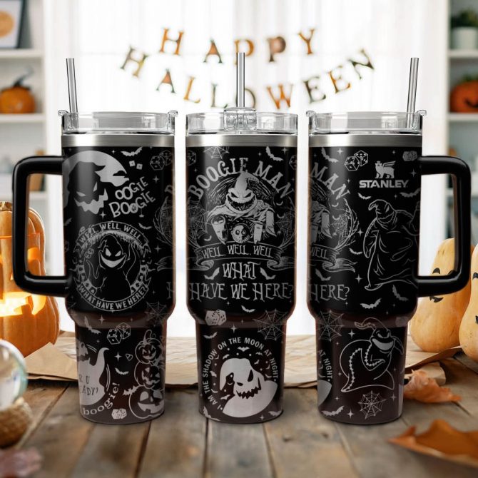 The Nightmare Before Christmas Movies Custom Stanley Quencher 40oz Stainless Steel Tumbler With Handle