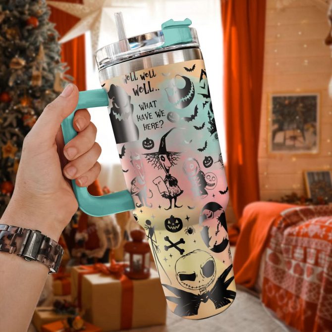 The Nightmare Before Christmas Movies Custom Stanley Quencher 40oz Stainless Steel Tumbler With Handle