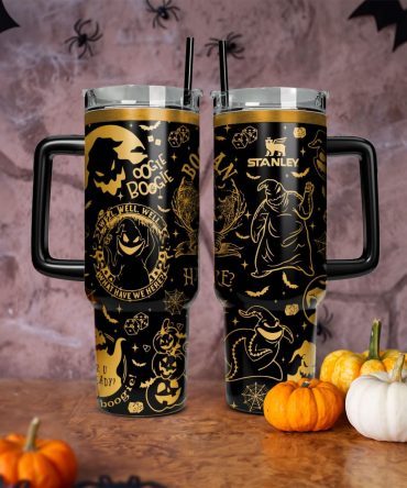 The Nightmare Before Christmas Movies Custom Stanley Quencher 40oz Stainless Steel Tumbler With Handle