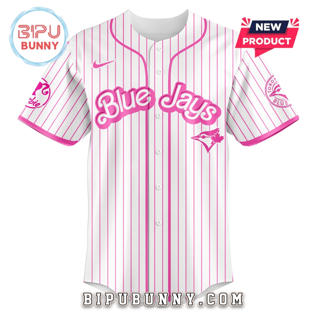 Toronto Blue Jays MLB x Barbie Night Game Baseball Jersey - Image 2