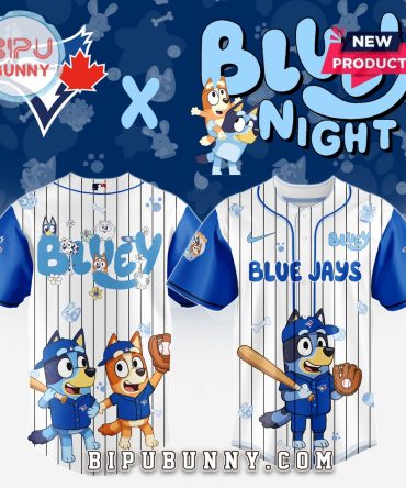 Toronto Blue Jays MLB x Bluey And Bingo Baseball Jersey