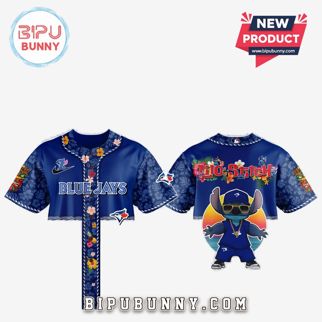 Toronto Blue Jays x Lilo and Stitch Baseball Jersey 2025 - Image 2