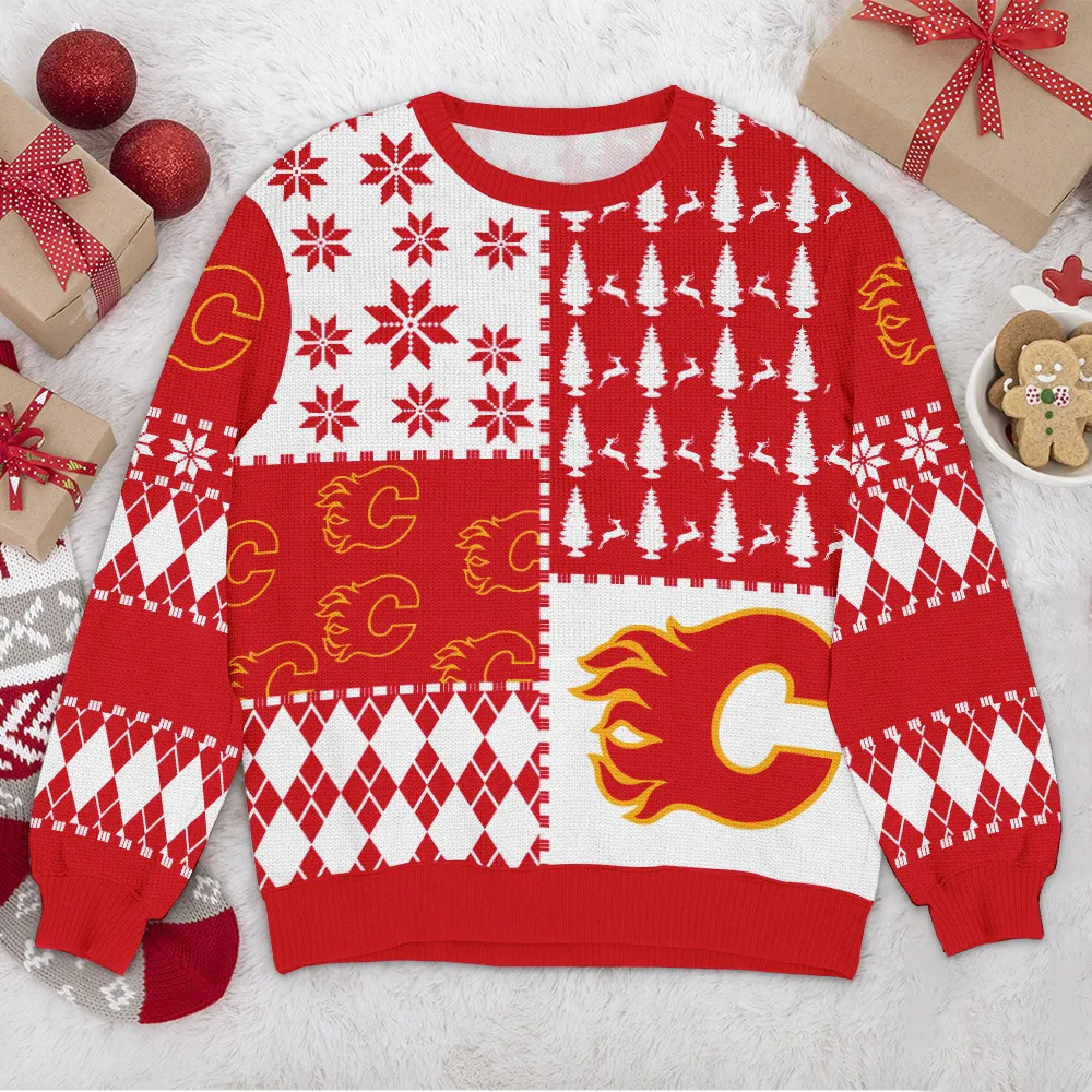 Special Release Calgary Flames NHL Ugly Sweater All Over Prints Christmas Season HONHL180924SW27