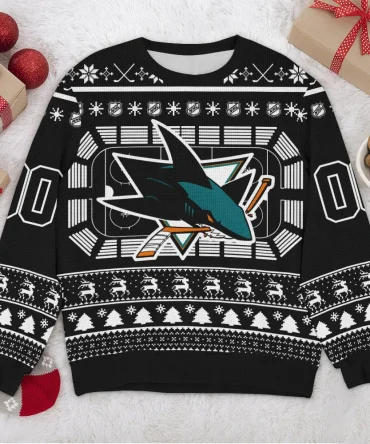 Special Release San Jose Sharks NHL Ugly Sweater All Over Prints Christmas Season QTNHLTK160924A14