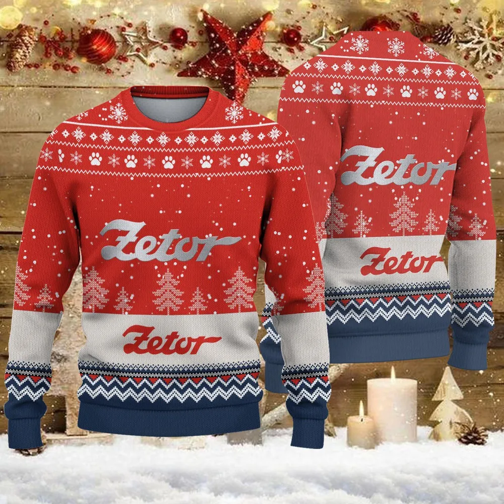 Ugly Sweater Zetor Farmer Love Exclusive Logo QTFRSW091124A11SW