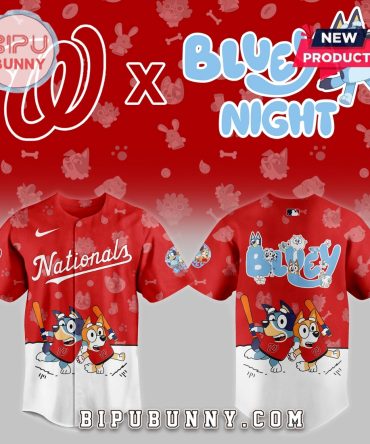 Washington Nationals 2025 Bluey Night Baseball Jersey