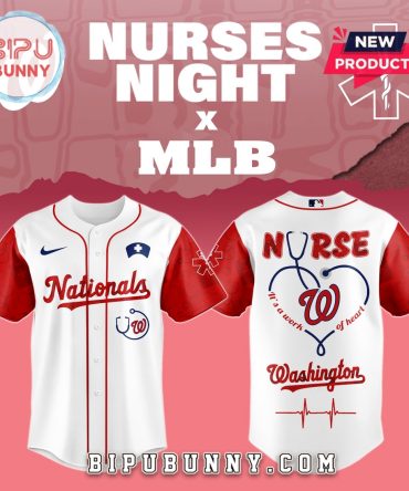 Washington Nationals MLB Nurses Game Night Baseball Jersey