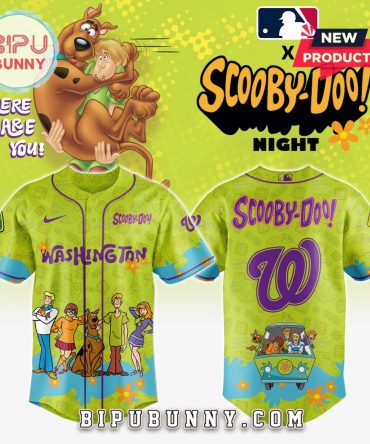 Washington Nationals MLB x Scooby Doo Baseball Jersey