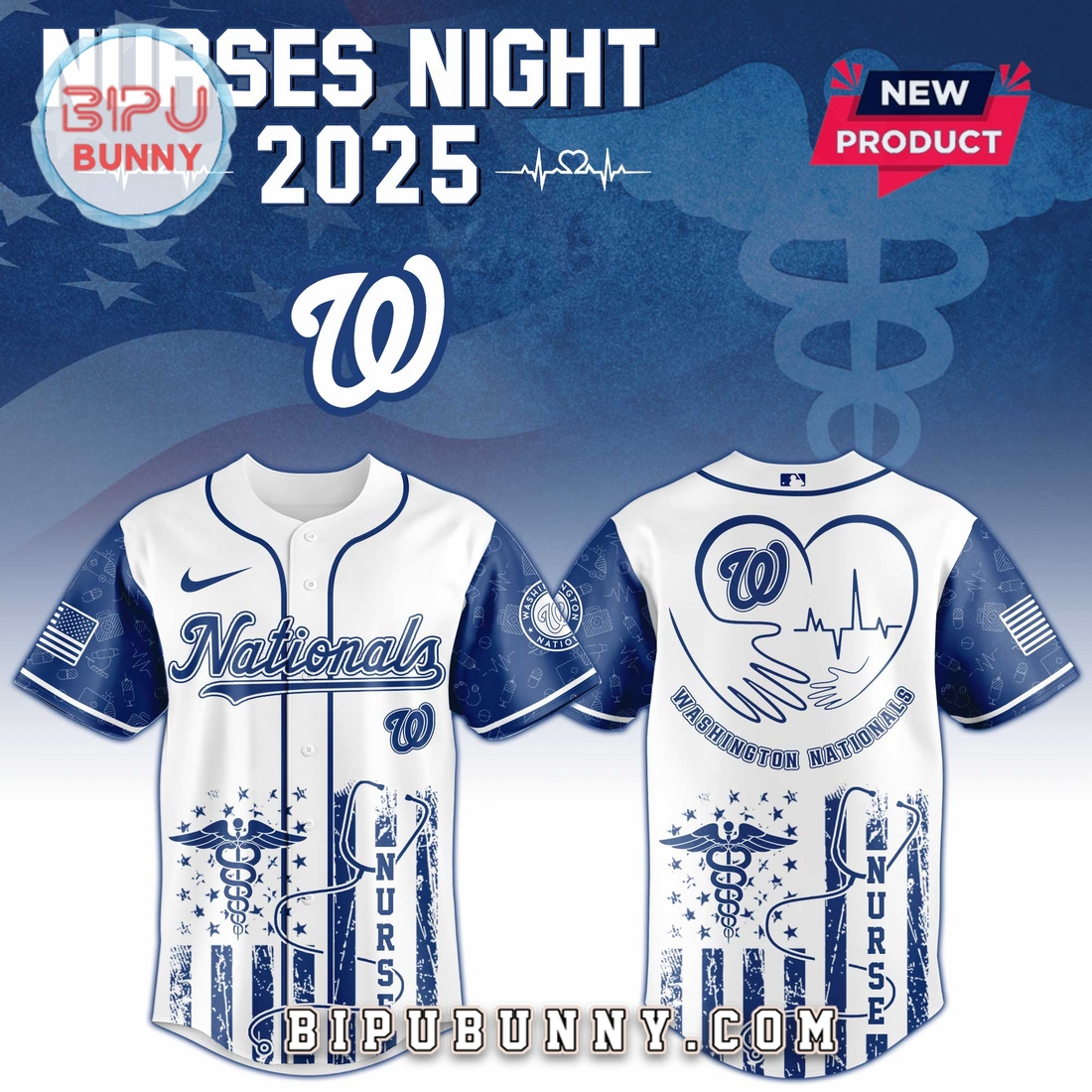 Washington Nationals x Nurses Night 2025 Baseball Jersey