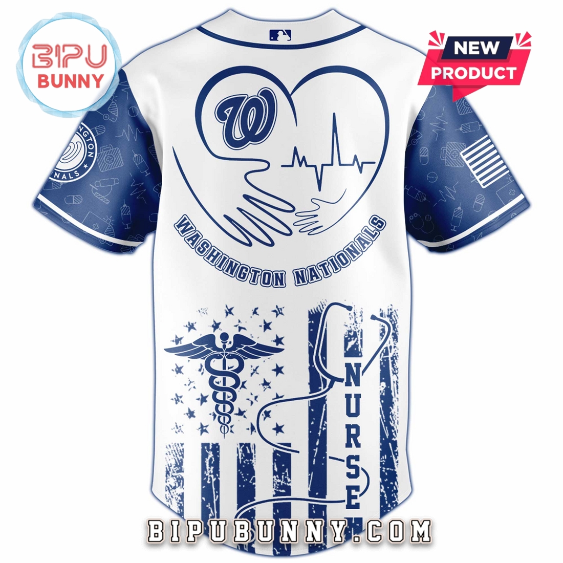 Washington Nationals x Nurses Night 2025 Baseball Jersey - Image 3