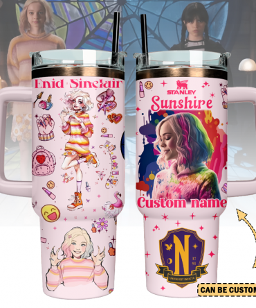 Wednesday x Halloween Custom Stanley Cup 40 oz 30 oz Tumbler With Handle