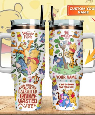 Winnie The Pooh Custom Stanley Cup 40 oz 30 oz Tumbler With Handle