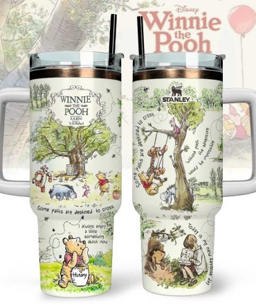Winnie The Pooh Custom Stanley Cup 40 oz 30 oz Tumbler With Handle