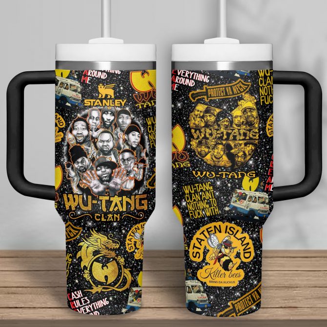 Wu-Tang Clan Music Custom Stanley Quencher 40oz Stainless Steel Tumbler With Handle