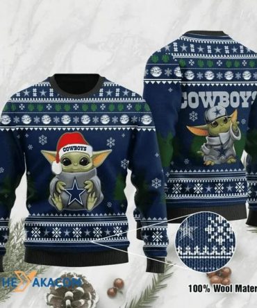 Ugly Christmas Sweater Dallas, Baby Grogu Star War Christmas Sweater