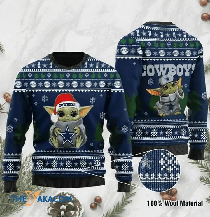 Ugly Christmas Sweater Dallas, Baby Grogu Star War Christmas Sweater