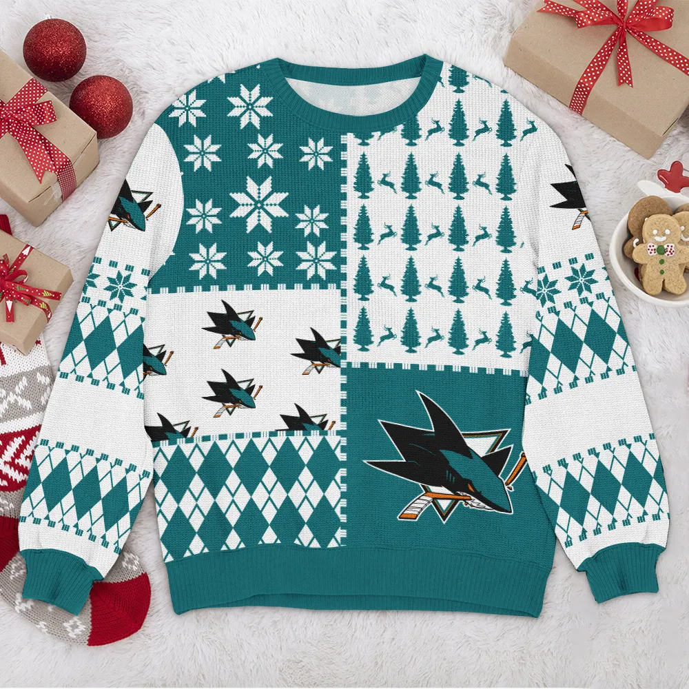 Special Release San Jose Sharks NHL Ugly Sweater All Over Prints Christmas Season HONHL180924SW30