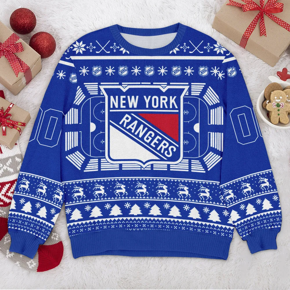 Special Release New York Rangers NHL Ugly Sweater All Over Prints Christmas Season QTNHLVA160924A133